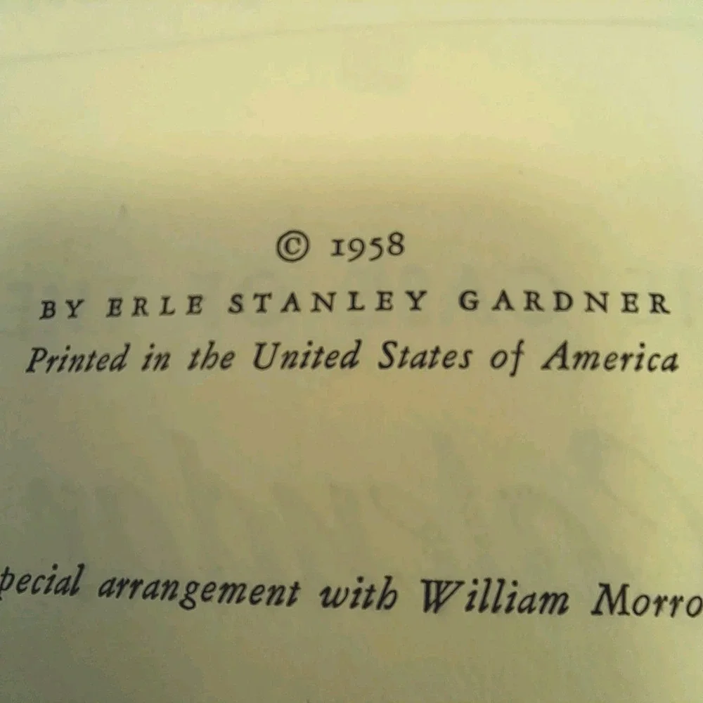 Erle Stanley Gardner Case of the Calendar Girl 1958 Perry Mason